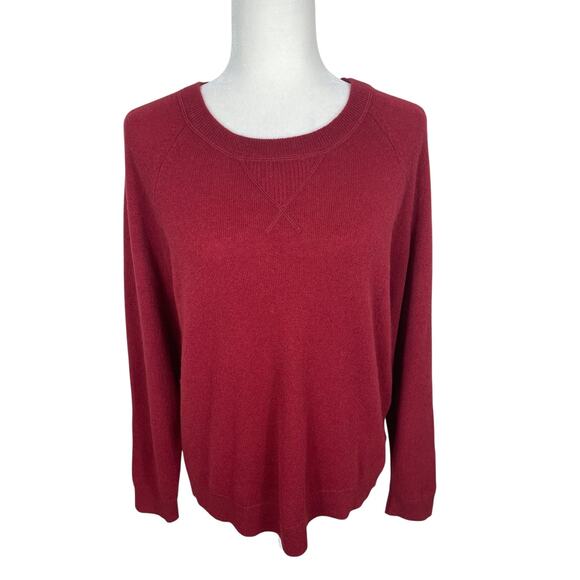 Garnet Hill Sweaters - Garnet Hill 100% Cashmere Henley Sweater Minimalist Casual Women's Size Medium